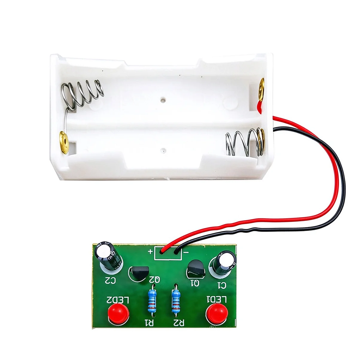 LED Flashing Circuit DIY Soldering Kit Multi Harmonic Oscillation Electronic Teaching Parts for Soldering Practice Beginners