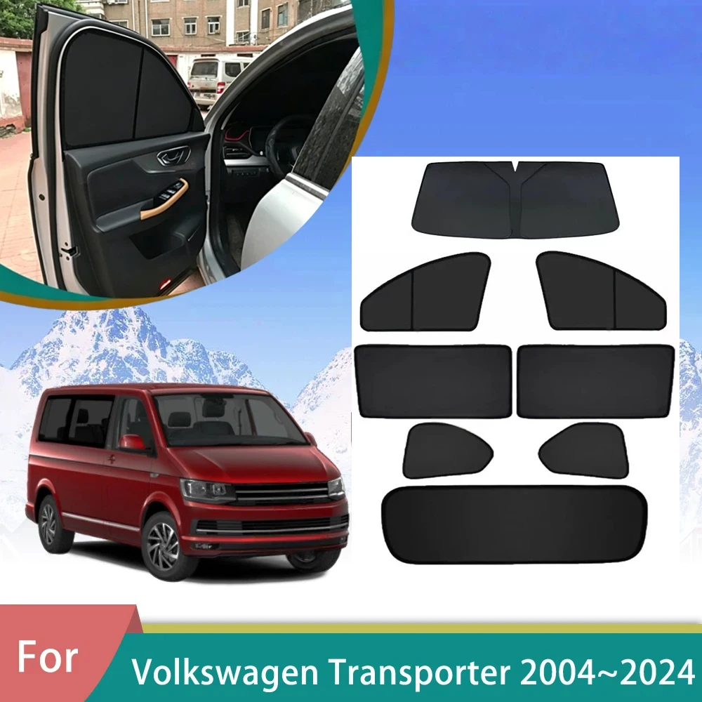 For Volkswagen VW Transporter T5 T6 2004~2024 2016 2018 2023 Window Curtains Sunshade Shading Privacy Shading Visor