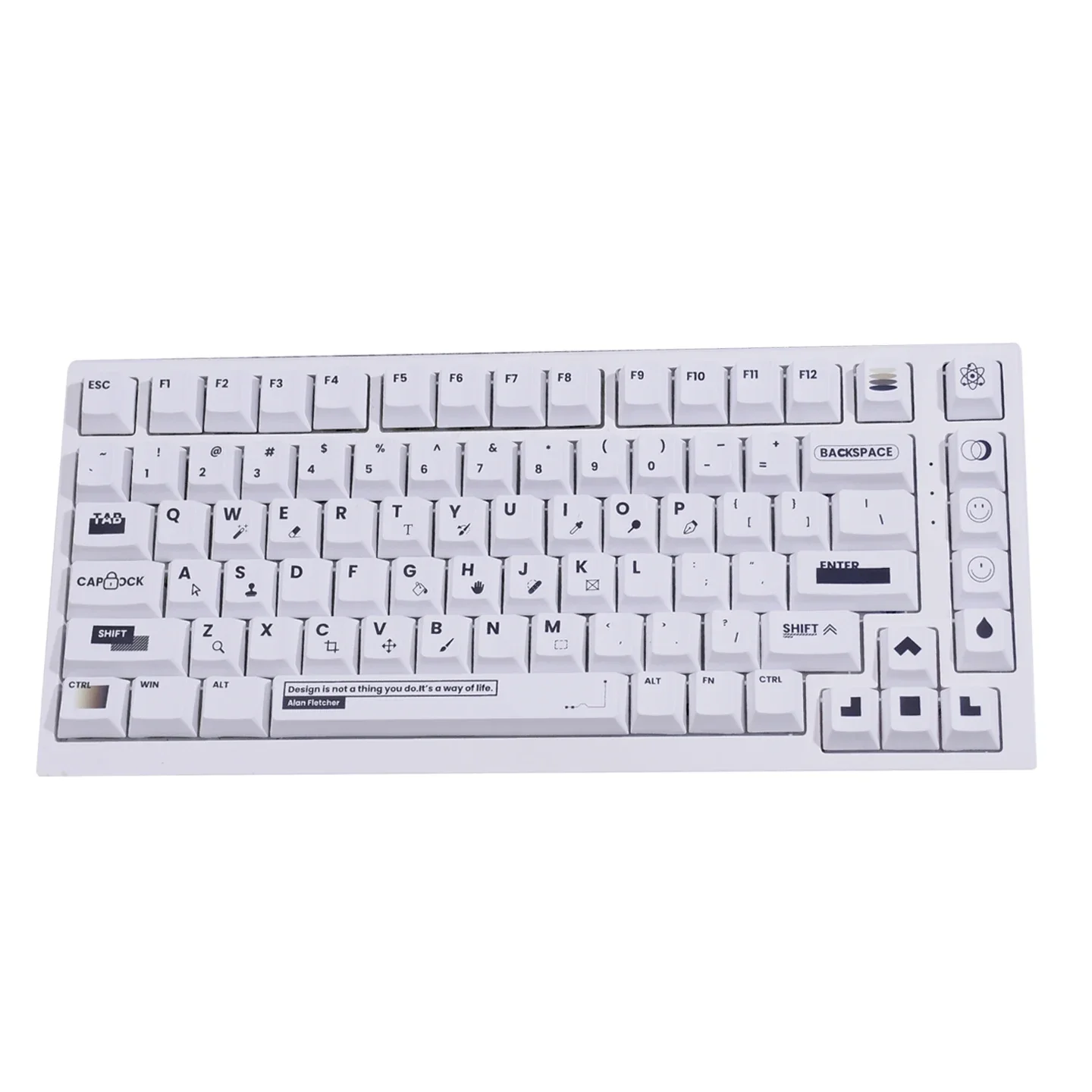 Keycaps Keyboard Desainer Bahan PBT Tinggi Asli ATK68/wooting60he/75/87/98 Keycaps