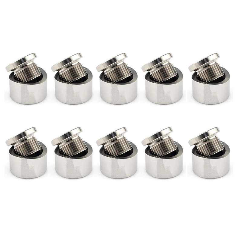 10X Oxygen Sensor Bung With Gasket Stainless Steels Plug Wideband Nut Fitting Weld Bungs M18X1.5 Car Accessories