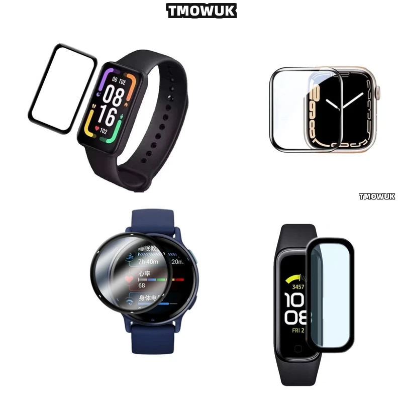 

For Garmin Vivoactive 5 6 Samsung Fit 2 3 Huawei Watch D FIT2 Redmi Watch5 Lite - Bubble - Free Soft Flexible Screen Protective