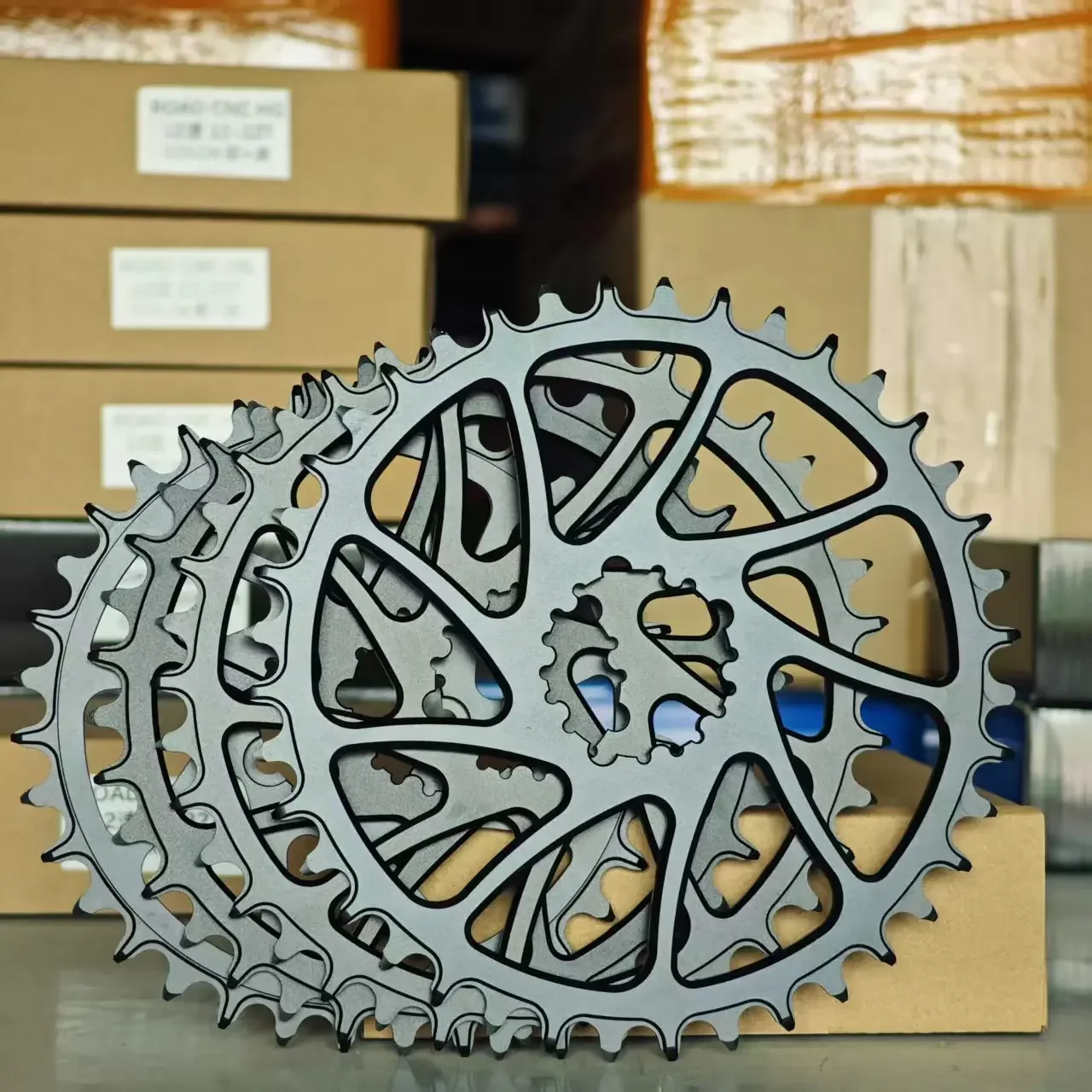 GOLDIX 0 mm versetztes Fahrradkettenblatt, schmale breite Zähne, 3-Loch-Direktmontage, 34 Zähne, 36 Zähne, 38 Zähne, 40 Zähne, für 3-Loch-Kurbelgarnitur-Fahrradteile – Detail 1