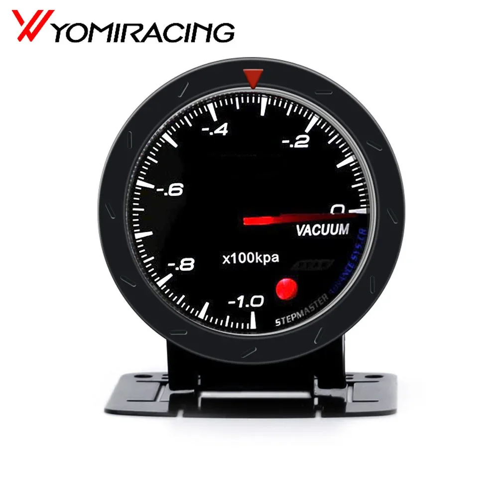 

60MM Racing Auto Vacuum Gauge Meter Black Face With White Lighting Car Vacuum meter with sensor