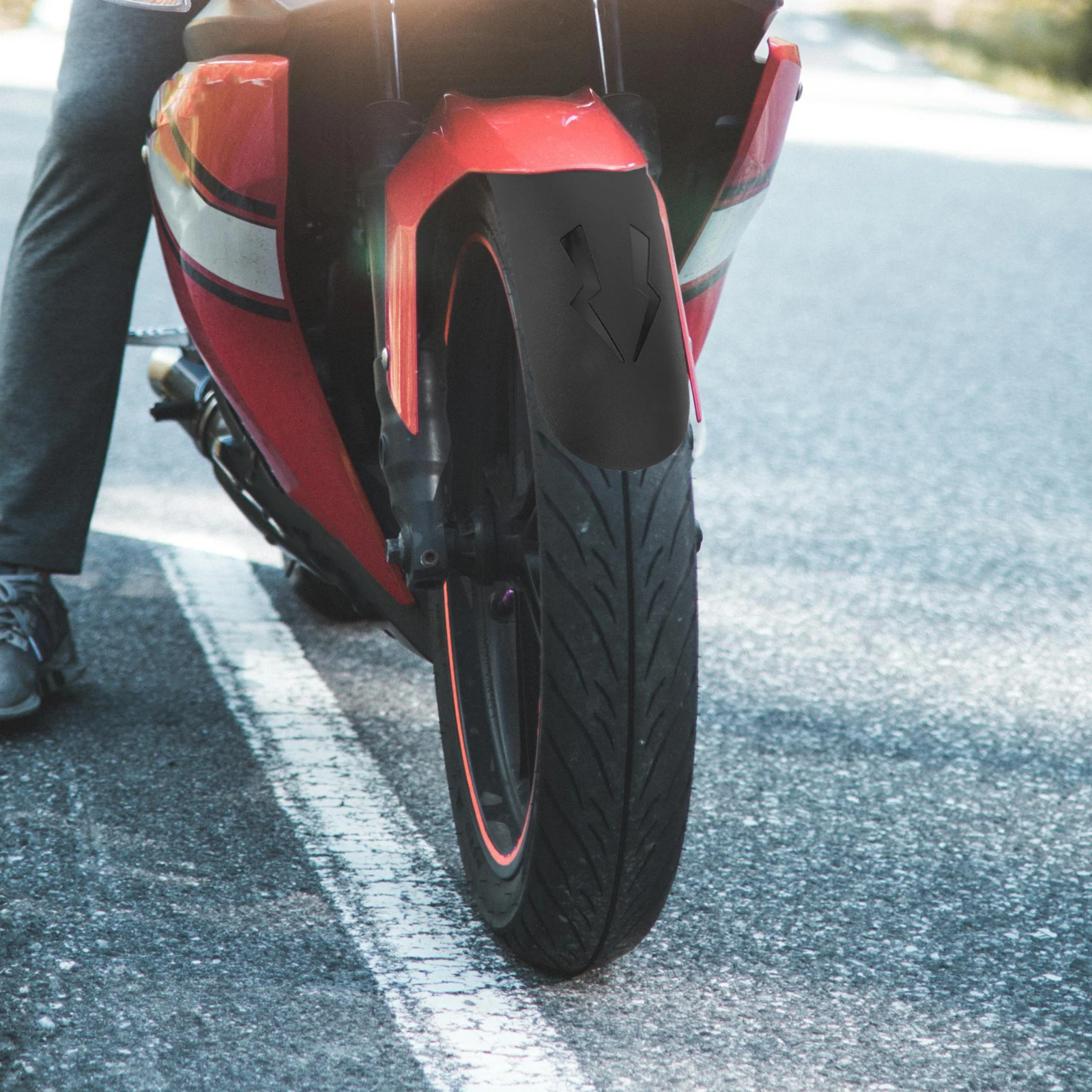 

Electric Motorcycle Mudguard Extended Front Wheel Splash Guard PP Material Cover Accessories Waterproof Bikes Parts Longevity
