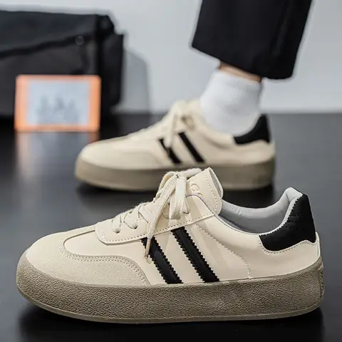 2025 Nuove scarpe da ginnastica casual Moda scarpe stringate con plateau Scarpe vulcanizzate Scarpe da tavolo da uomo Scarpe da allenamento tedesche