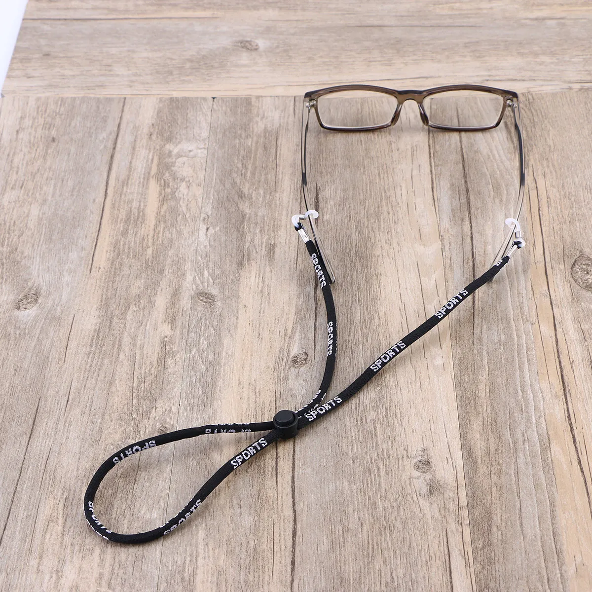 Eyewear Retainer Strap Sturdy Adjustable Safety String for Glasses Anti-Slip Protection during Outdoor Activities Neck Fix Black