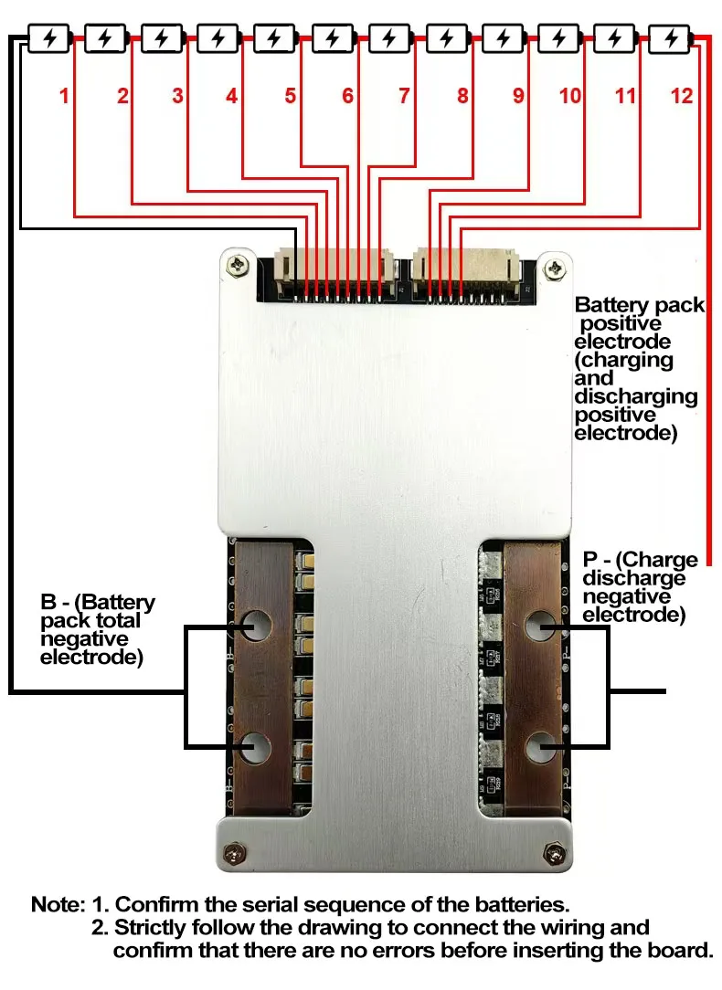 Heltecbms 10s-16s 36v bms 48v 60v 12s 13s 14s 80a 100a 120a 160a bms ternäre Lithium batteries chutz platine ausgeglichen