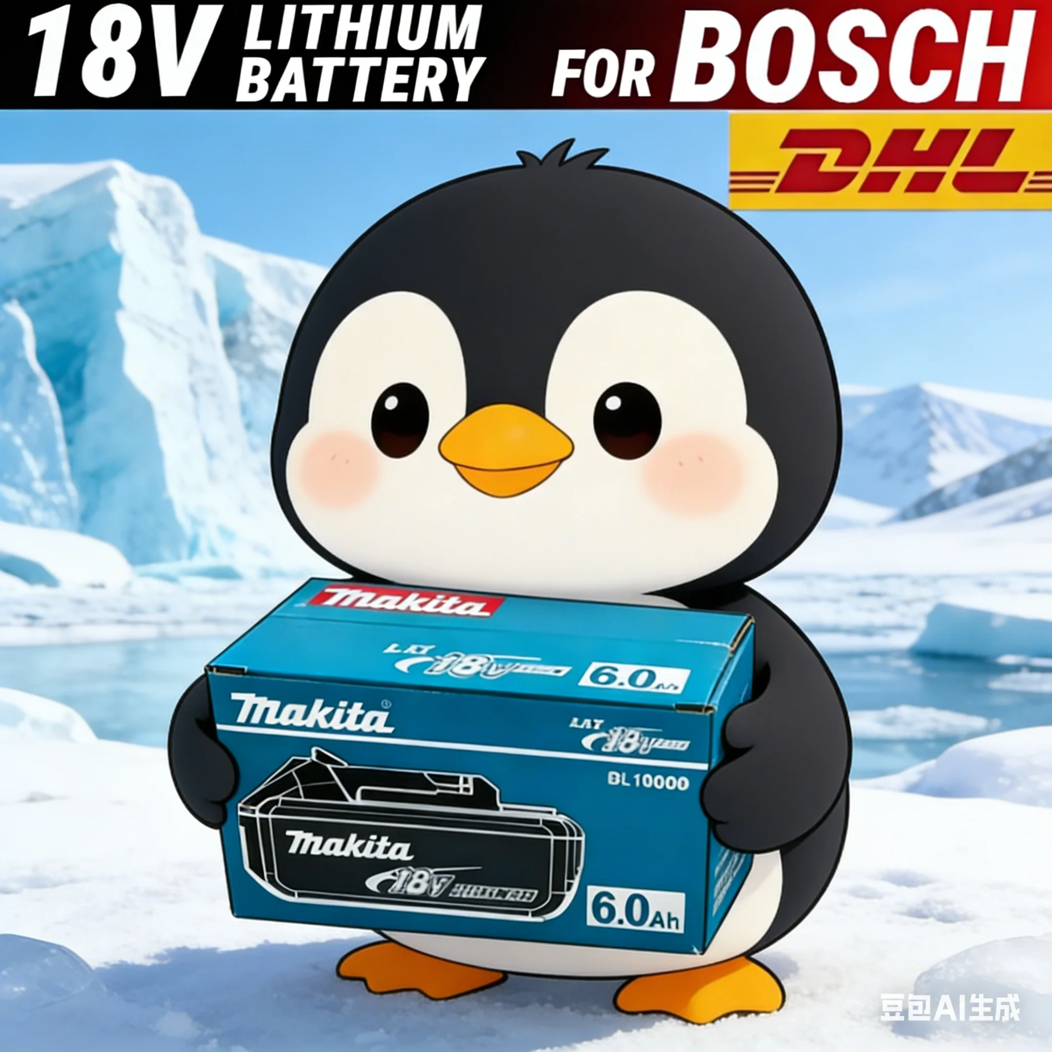 

100% original Makita battery, 18V 6.0Ah rechargeable battery, replacing Makita BL1830BL1840BL1850BL1860B, power tool battery