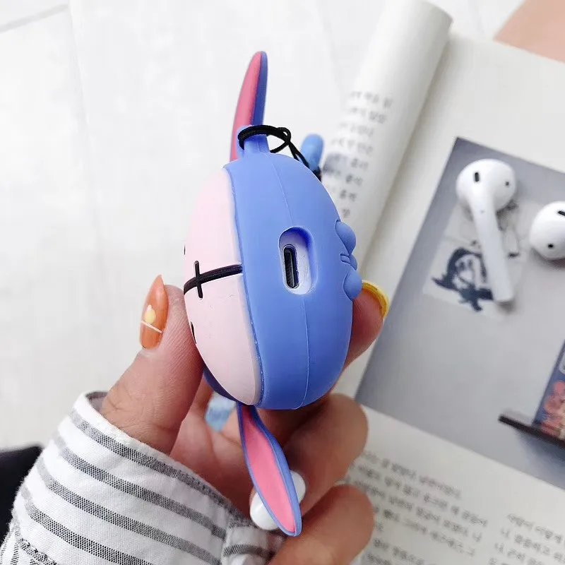 ディズニー漫画ロバためairpods 1 2保護bluetoothワイヤレス充電カバーairpodsため1 2