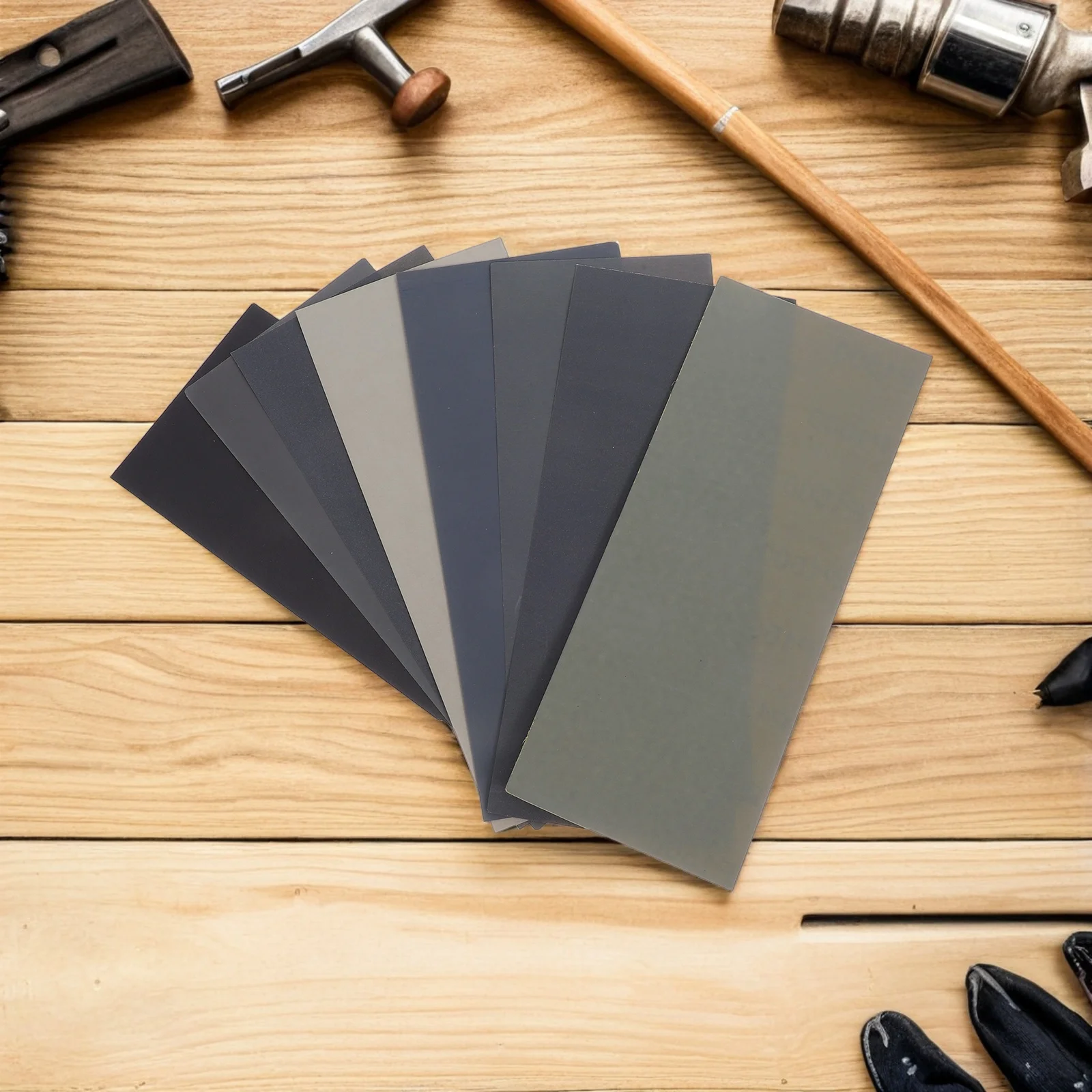 

56pcs Fine Sandpaper Wet Dry Sanding Sheets 400-5000 Grit Abrasive Paper For Wood Metal Plastic Auto Detailing Wall Repair