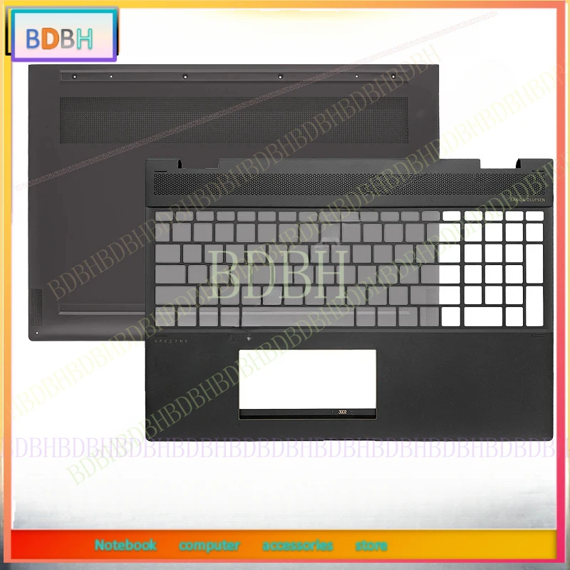 NEW For HP SPECTRE X360 15-CH 15t-ch000 Laptop Palmrest Bottom Case Laptop Frames 15.6