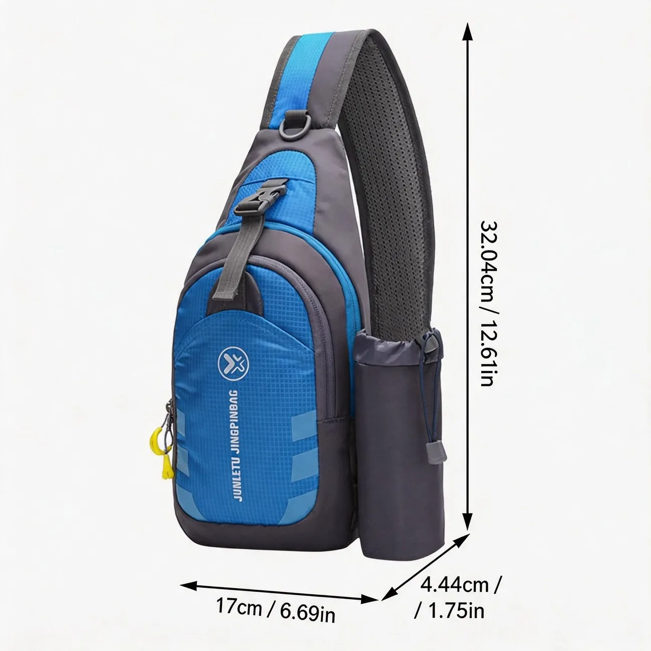 Multifunctional Water Bottle Bag Messenger Shoulder Crossbody Carrier Pouch for Outdoor Hiking Travel