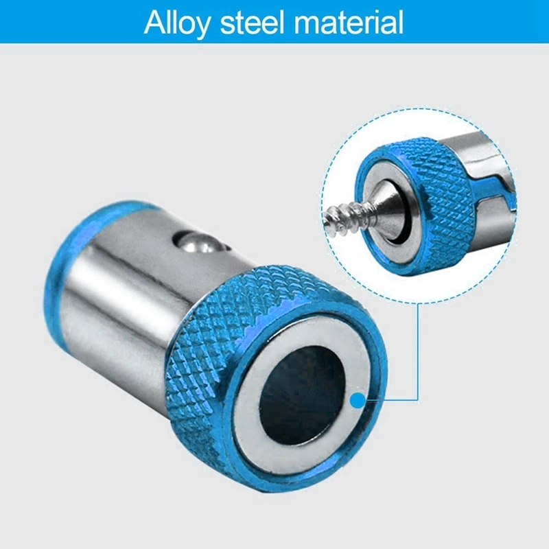 Screwdriver Head Magnetic Ring, Upgrade Magnetizer Screw Removable For Hex Screwdriver And Power Bits