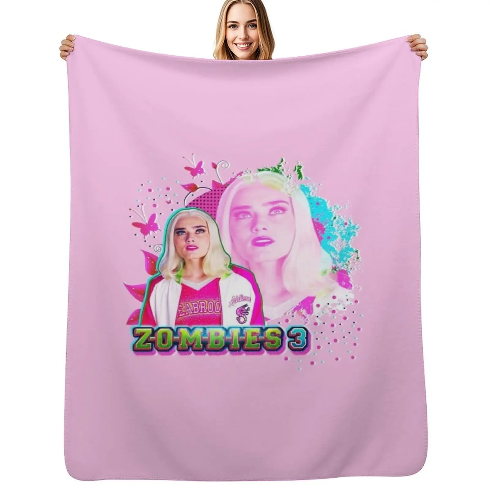 

Zombies 3 Addison Throw Blanket Multi-Purpose Thin warm winter Personalized Gift Blankets