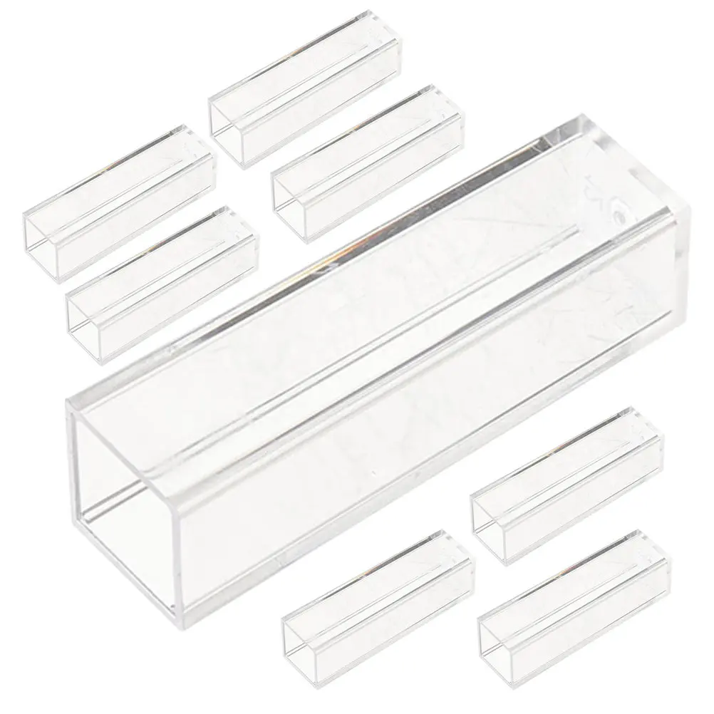 Image 5: Cuvettes en plastique transparentes, mini standard, précises, pour expériences en laboratoire, utilisation avec spectrophotomètre, 8 pièces