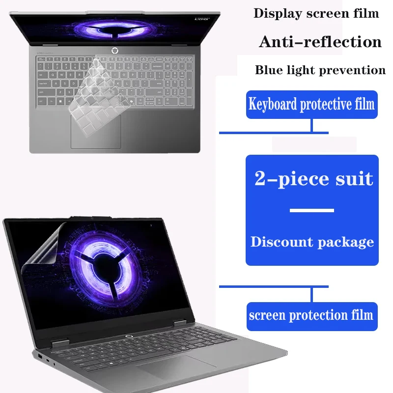 For Lenovo LOQ Essential 15IRX11 Laptop 15.6inch keyboard film HD screen protective film Tempered screen film