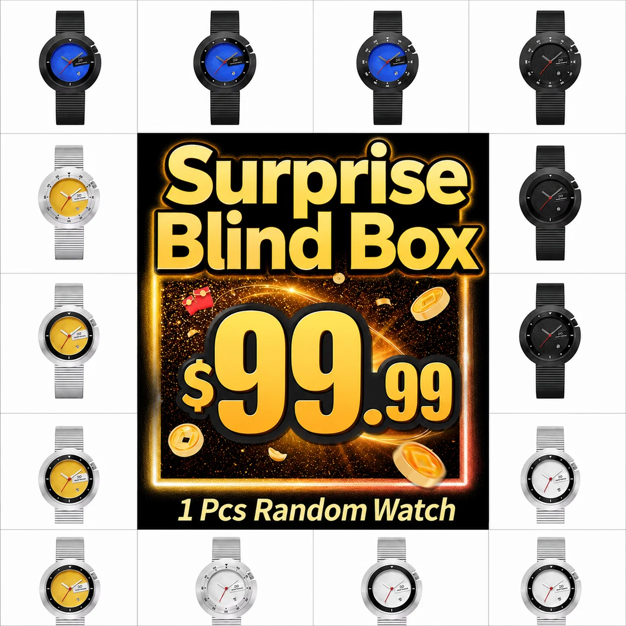 

New Year Good Gift Rotating Bezel Ring Cover Quartz Watch Interesting Toy Watch with Frame Wristwatch 2026 Daniel Gorman Design