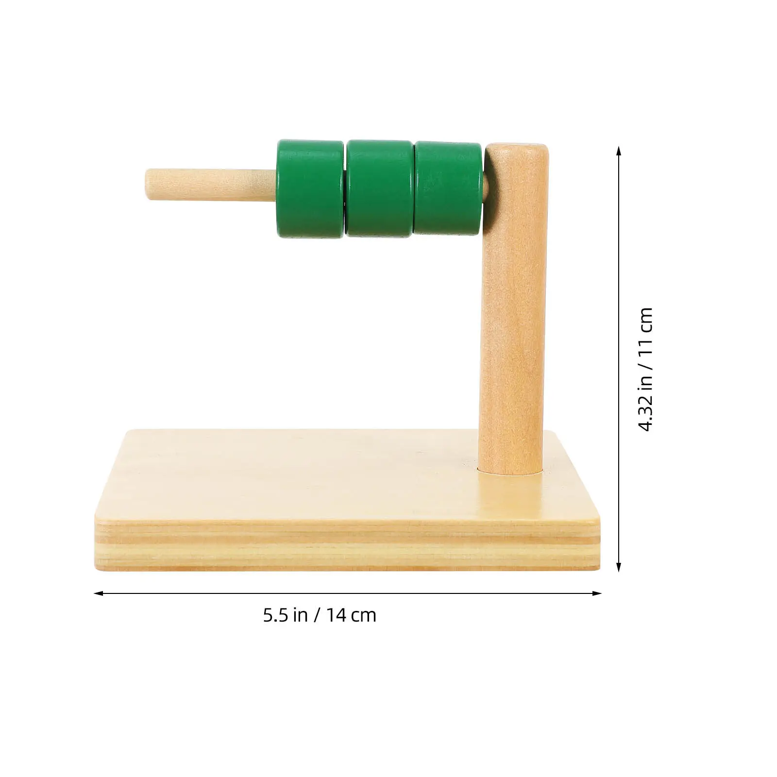 1Set Kids Column Rings Plaything Educational Shape Wood Material Early Cognition Logical Thinking Supply Column Toys