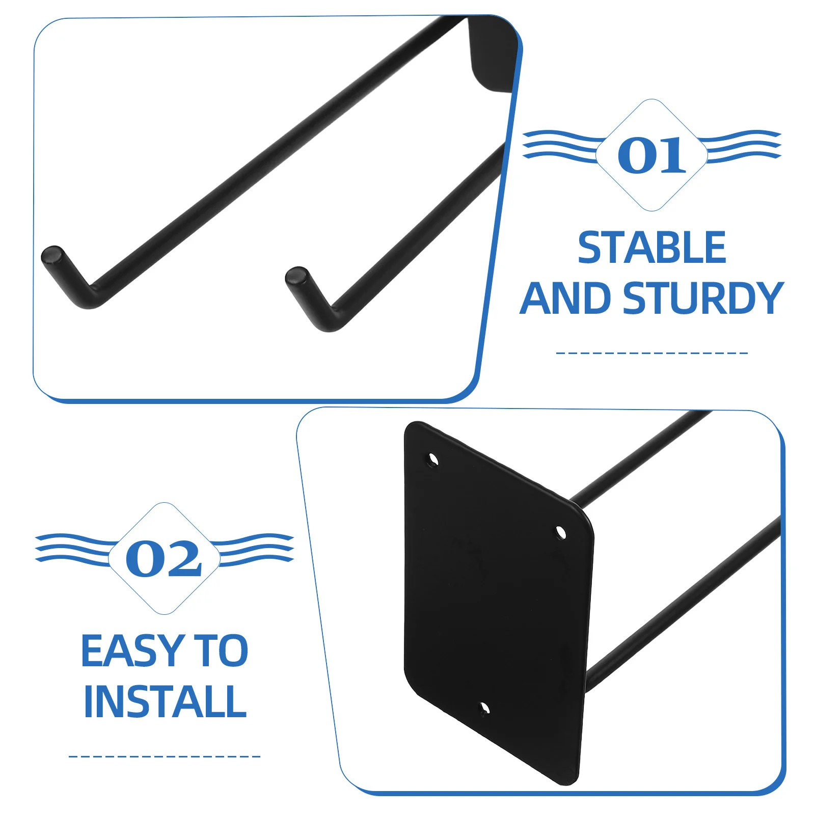 

Wall Mounted Iron Garden Tool Rack Sturdy Broom Mop Holder Organizer for Garage Tool Storage Broom Organizer Wall Mount