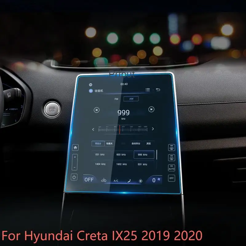 

Закаленное стекло для Hyundai Creta IX25, 2016, 2017, 2018, 2019, защитная пленка для экрана GPS-навигации, пленка для сенсорного ЖК-экрана, стикер, аксессуары