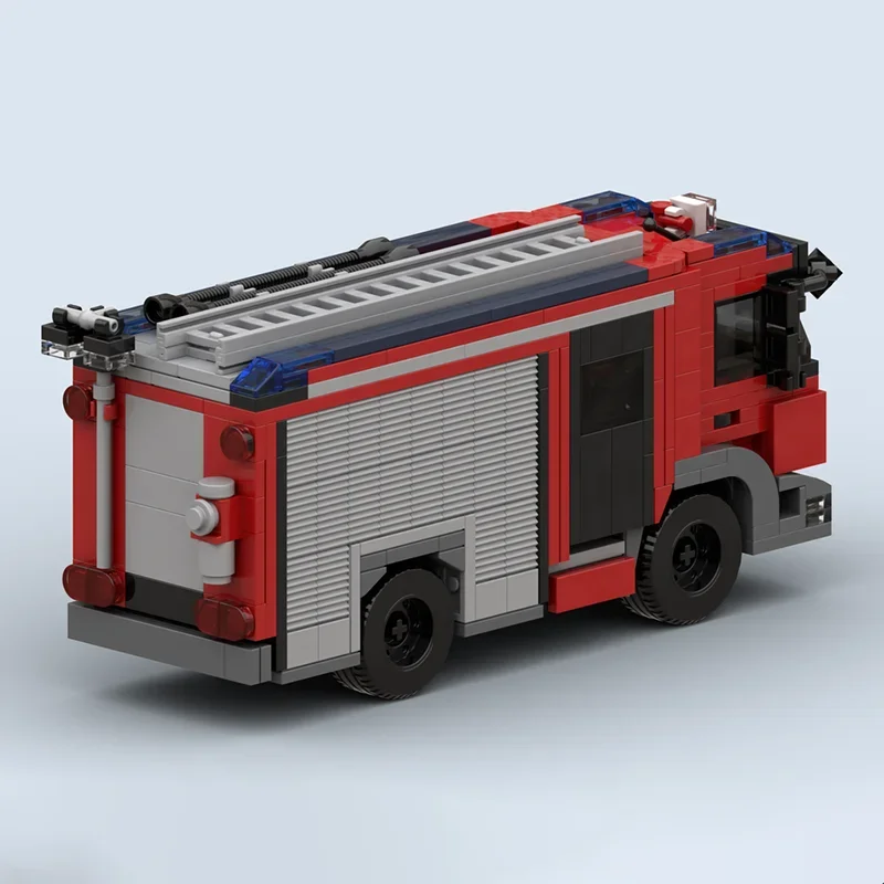 Moc blocos de construção purmerend tecnologia de motor de incêndio tijolos modulares modelo presentes brinquedos de natal conjuntos diy montagem!