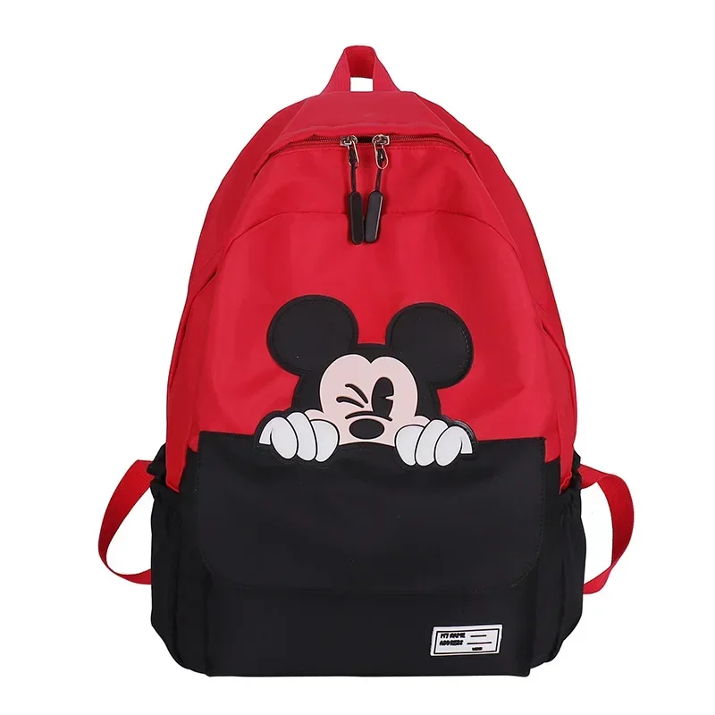 

Disney Mickey Mouse Minnie girl boy Schoolbag Cartoon Tutorial Mommy Bag Female Backpack College students New