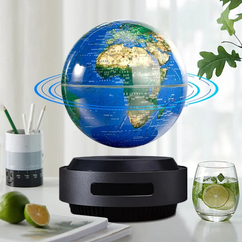 Intelligent upgraded version of magnetic levitation automatic lifting moon light black technology trend goods home ornaments