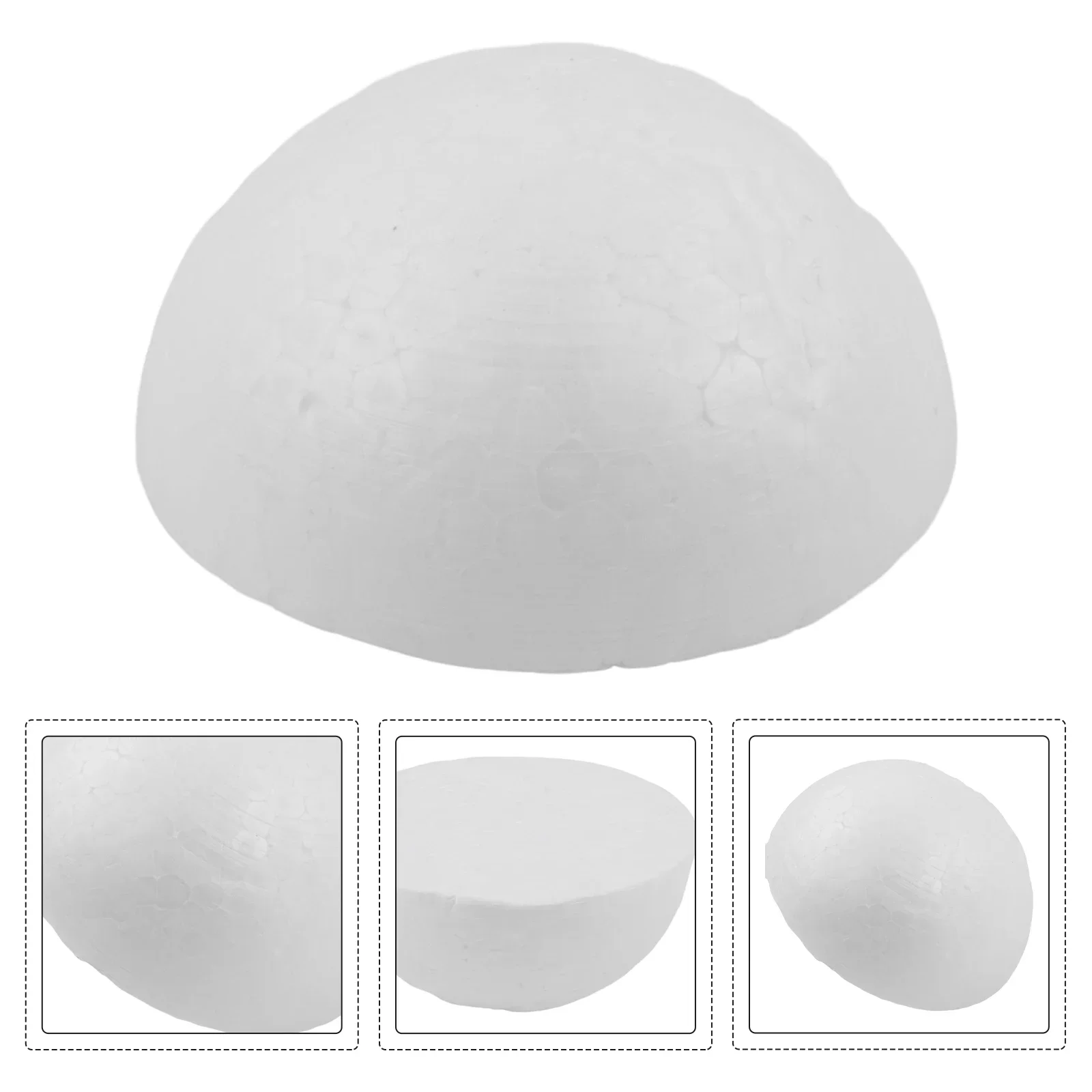 Bola de espuma de poliestireno, hemisferio de espuma, bolas artesanales blancas, decoraciones de boda y Navidad para fiesta de poliestireno DIY