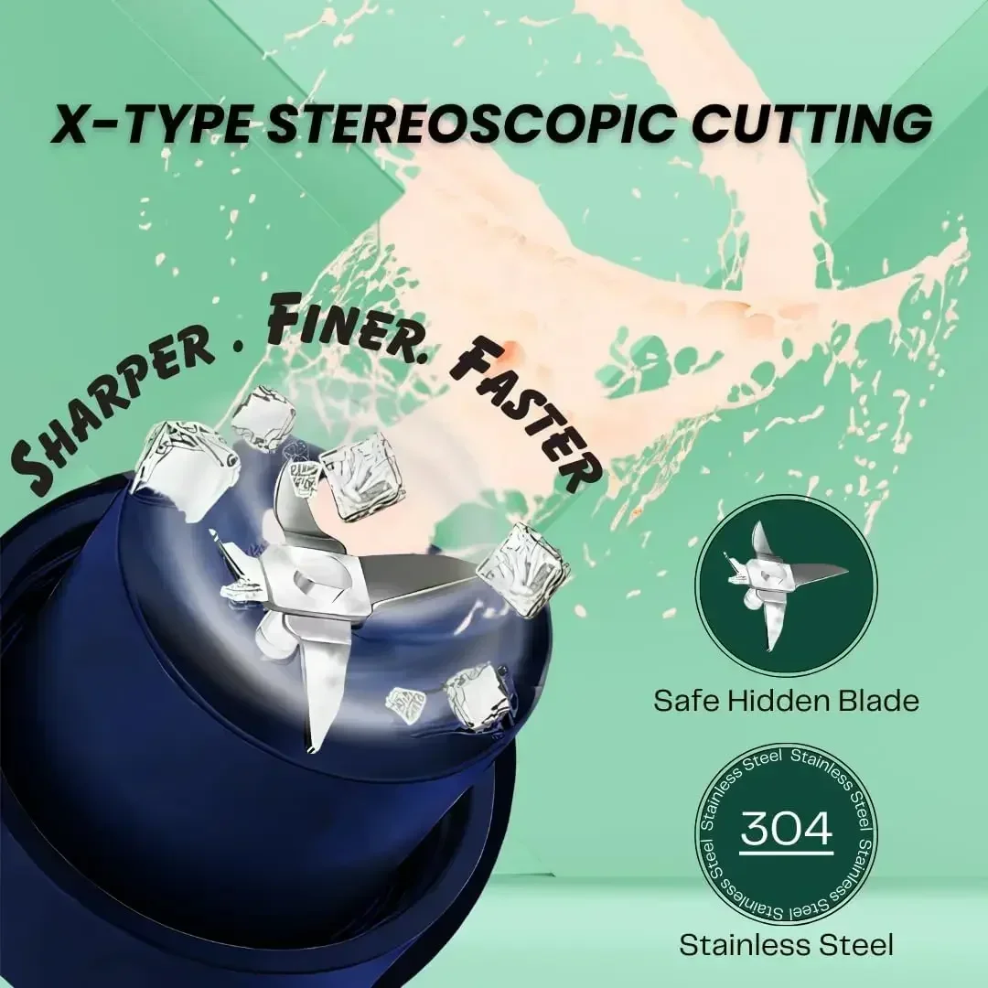 ポータブル充電式ジューサー,電気ミニジュース抽出器,4ブレードナイフ,ジュースマシン,600ml