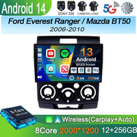 Car Radio Android 14 For Ford Everest Ranger Mazda BT50 BT-50 2006 2007 2008 - 2010 GPS Multimedia Video Player Head Unit Stereo