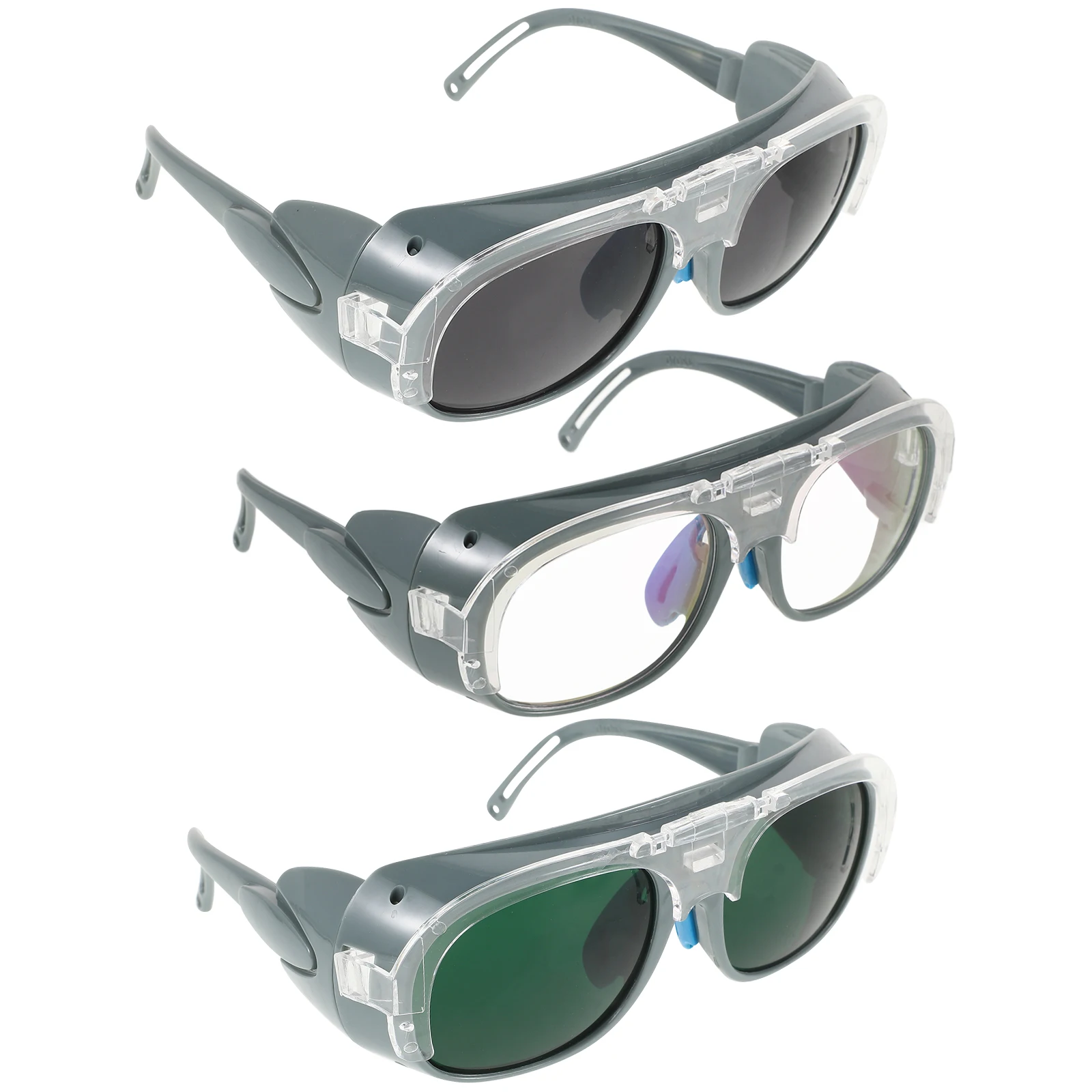 

3 Pairs Safety Glasses Labor Protection Impact Resistant Dust Proof Splash Proof Welding Goggles For Men Women Work Eyewear