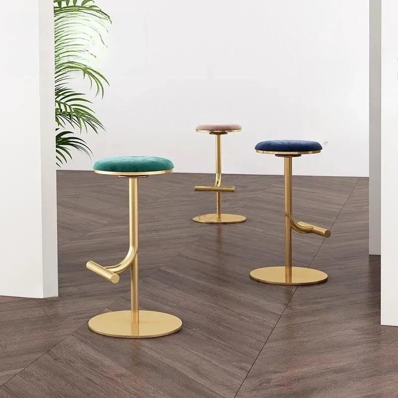 Nowoczesne Ergonomiczne Krzesła Barowe Regulowane Kompaktowe Luksusowe Relaksujące Krzesła Wysokie Minimalistyczne Nordyckie Cadeira Unikalne Meble