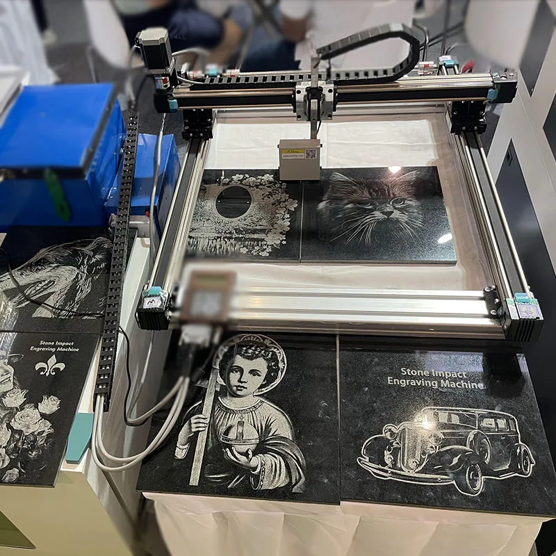 Macchine per incidere di pietra JCXstone Macchina per incidere di impatto di lapide lapide per marmo granito