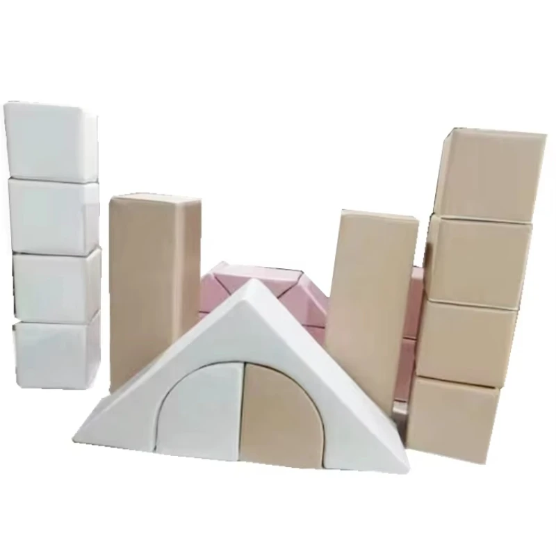 Dealer custom color 12pcs 23pcs children's soft game building children's castle soft game children's soft game building block