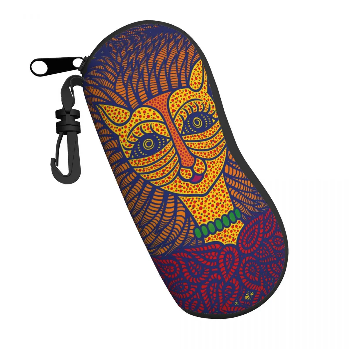 Yayoi Kusama Self-Portrait Sunglasses Soft Case Neoprene Zipper Art Shell Eyeglass Case Custom Protective Box For Glasses