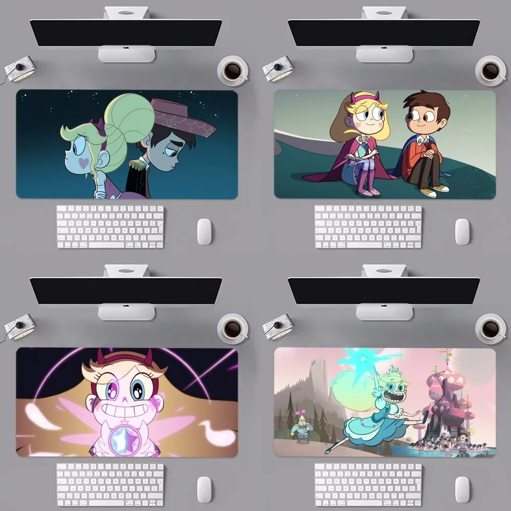 Star vs. the Forces of Evil Mouse Pad Computer Laptop Gaming Office Wrist Guard Non Slip Keyboard Pad