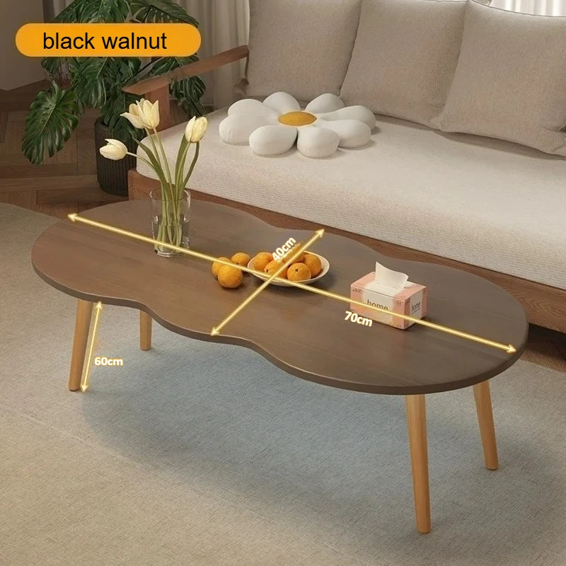 Tea table, living room, small household, tea table, modern sofa, small table, balcony, leisure small round table image 5