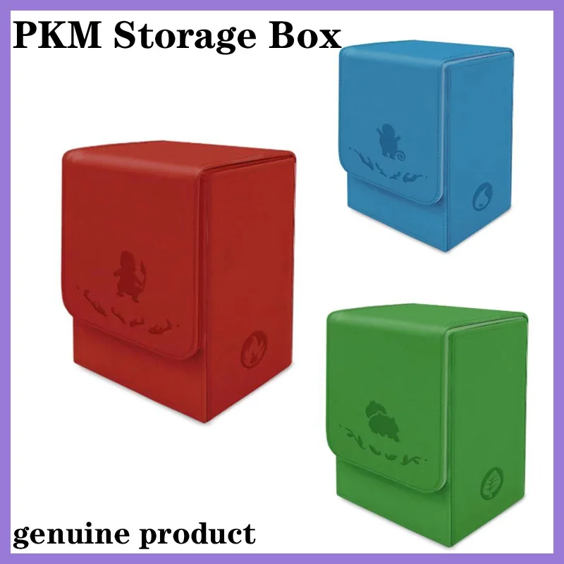 

Горячая большая емкость, коробка для колоды карт Pkm, оригинальные стартеры Charizard Squirtle Bulbasaur, витрина, органайзер для коллекционеров, игрушка в подарок