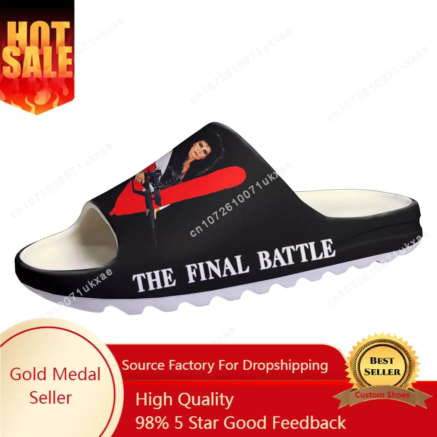 V 1984 TV Series Soft Sole Sllipers Home Clogs Jane Badler Step on Water Shoes Mens Womens Teenager Step in Customized Sandals