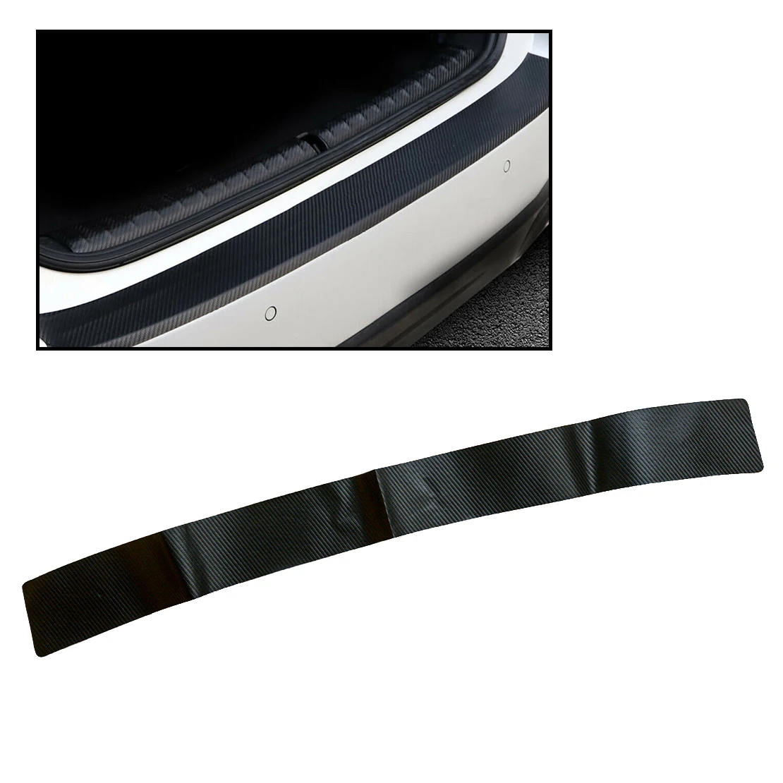 

Car Rear Bumper Guard Trim Cover Door Sill Scuff Plate Protector Fit For Mitsubishi Outlander 2013-2015 2016 2017 2018 2019 2020