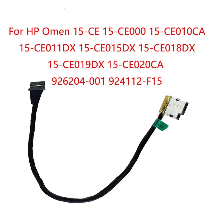for Hp Omen 15-CE 15-CE000 15-CE010CA 15-CE011DX 15-CE015DX 15-CE018DX   Dc-In Power Jack Scket Met Kabel Connector Voor