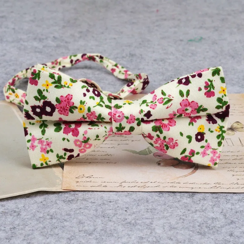 Marke Neue Männer Mode Retro Blume Drucken Bogen Krawatten Für Mann Casual Schule Jungen Katzen Muster Neck Tragen Bowtie Zubehör schmetterling – Detail 11