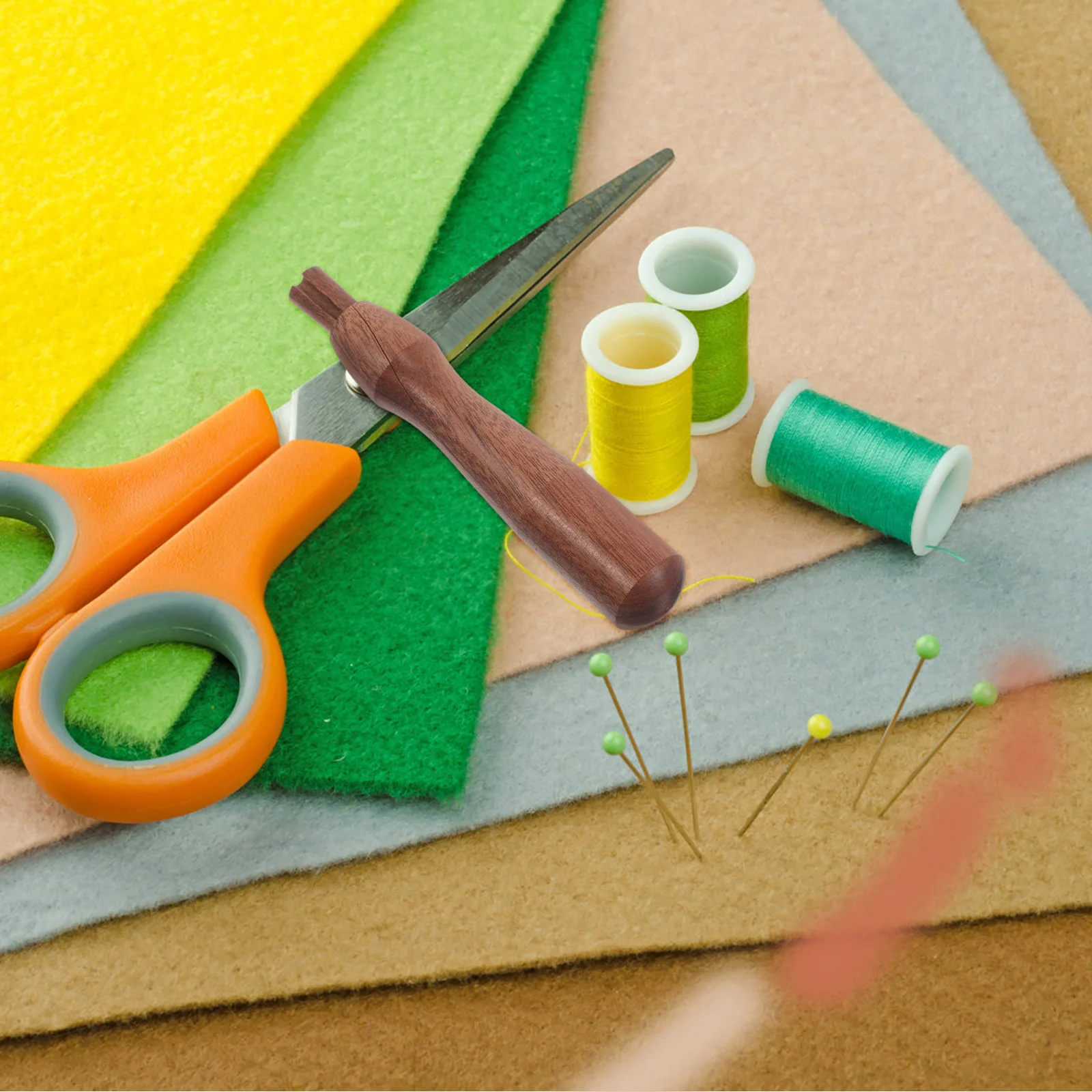 

Ergonomic Wooden Handle Wool Felting Needle Tool Durable Material Versatile Use for Crafters Needle Felting Handles