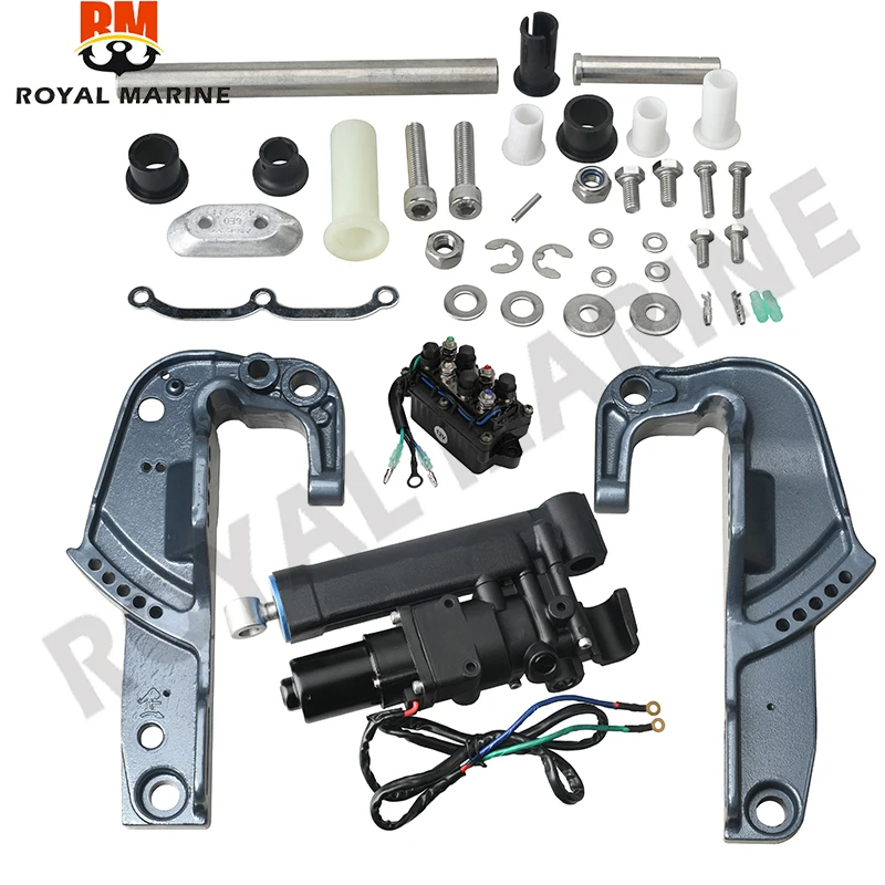 

65W-43800 Single Ram Power Tilt Trim Unit/Clamp Bracket set 65W-43111-00-4D 65w-43112-00-4D for yamaha outboad 2T 40HP 4T F25