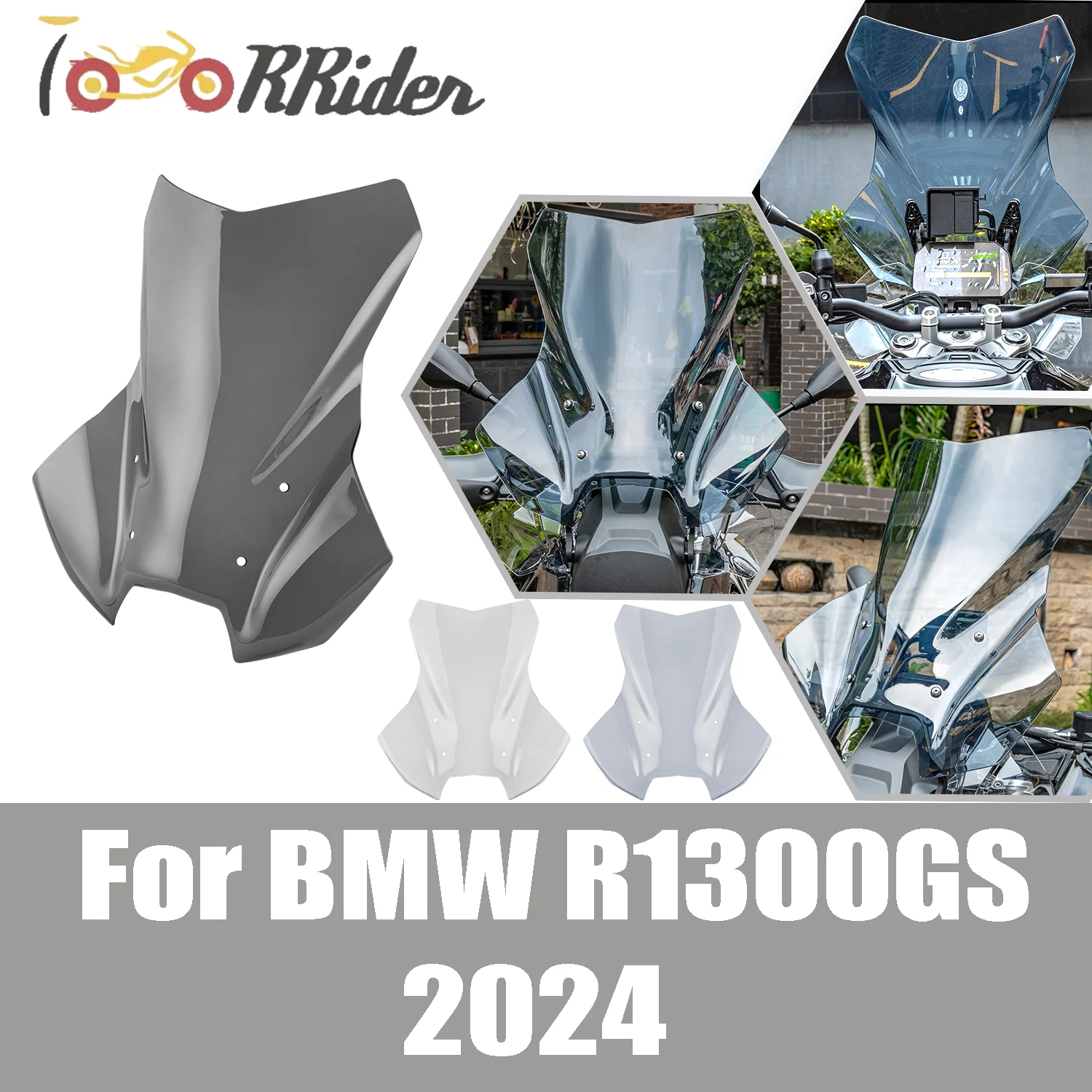 

R1300GS Windscreen Fairing part For BMW R1300 GS R 1300GS 1300 G S 2024 Wind Deflector Shield PC Motorcycle Accessories