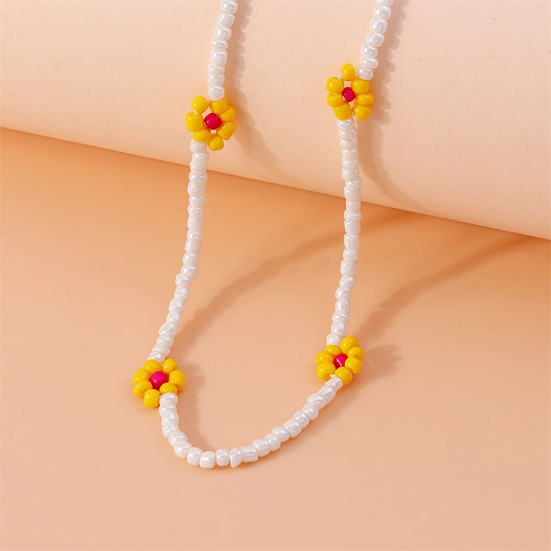 Mode handgemachte bunte Perlen Halskette für Frauen Mädchen Party Festival Schmuck Dekoration – Detail 10