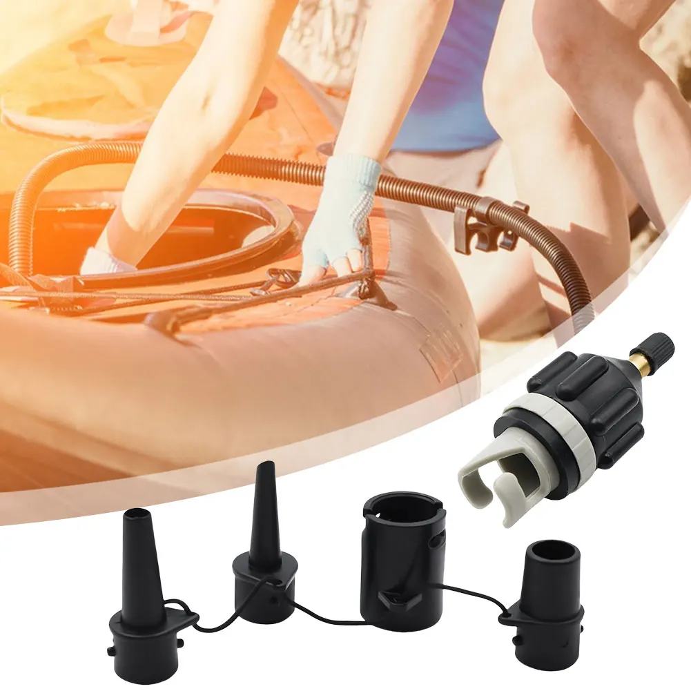 

Inflatable Pump Adapter with Air Valve Nozzles Air Valve Conversion Head for Inflatable Boat Stand-Up Paddleboard Bed