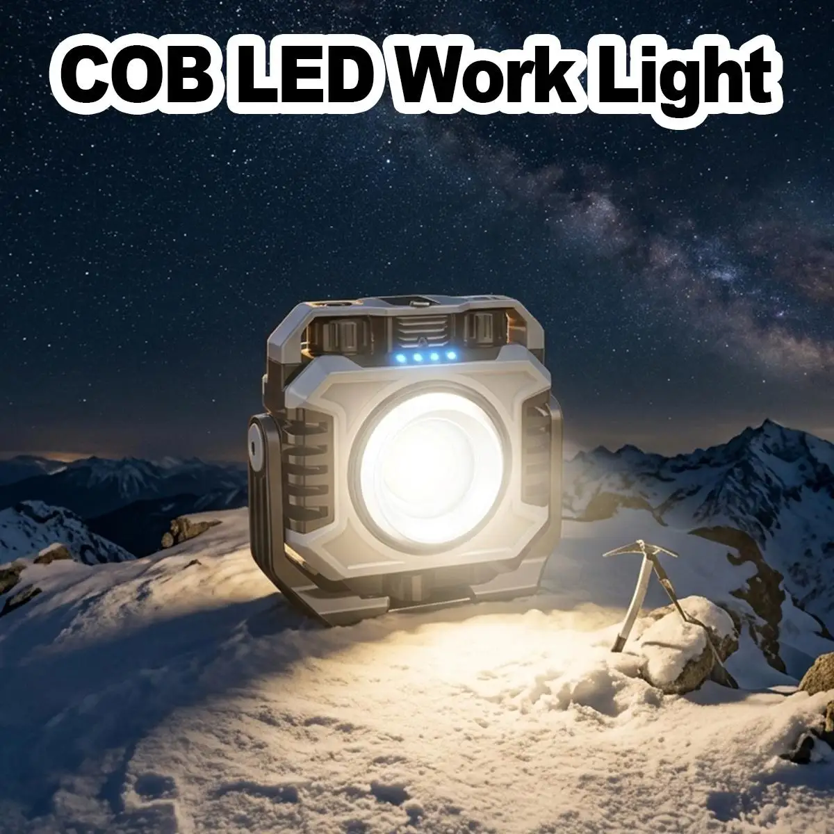 

COB Work Light Double Light Source Strong Magnetic Inspection Lamp Power Bank Handheld Torch Waterproof Rotating Flashlight Camp
