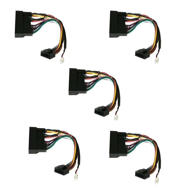 

5X Car Stereo Audio 16 PIN Android Power Wiring Harness Adaptor For KIA Carens K2/K3/K4/K5 Hyundai IX35 Elantra Sonata