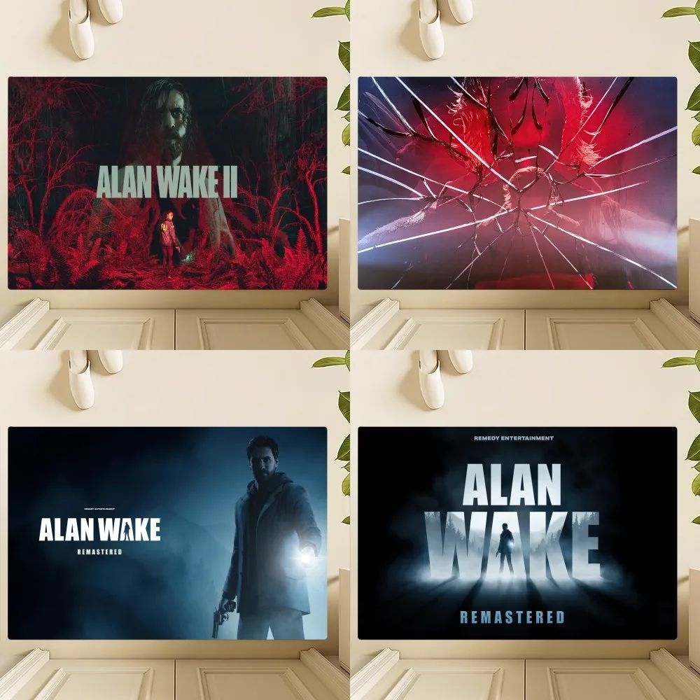 

Game A-Alan Wake 2 Floor Mat Bedroom Kitchen Door Bath House Super Absorbent Foot Non-slip